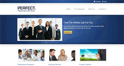 Desktop Screenshot of perfectplacementservices.com