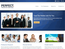Tablet Screenshot of perfectplacementservices.com